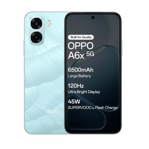 Oppo A6X 5G (Ice Blue, 4GB RAM, 128GB Storage)