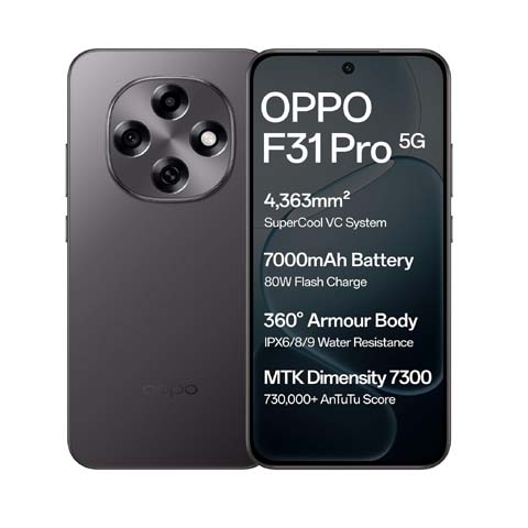 Oppo F31 Pro 5G (Space Grey, 8GB RAM, 128GB Storage)