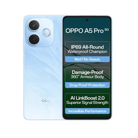 Oppo A6X 5G (Ice Blue, 4GB RAM, 64GB Storage)