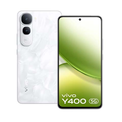 Vivo Y400 5G (Glam White, 8GB RAM, 128GB Storage)