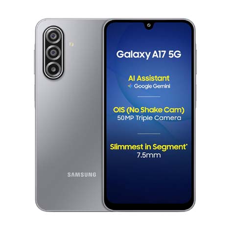 Samsung Galaxy A17 5G (Gray, 6GB RAM, 128GB Storage)